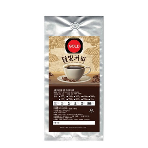달빛커피 EXPRESS GOLD 원두 커피, 홀빈, 200g