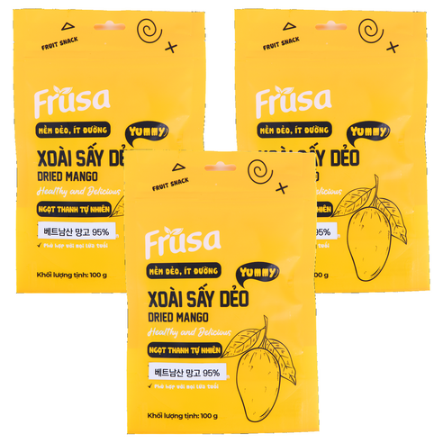 Frusa 푸루사 건망고, 100g, 3개