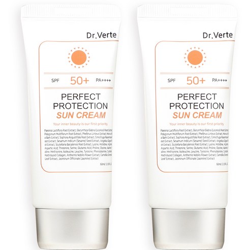 닥터벌트 퍼펙트 프로텍션 선크림 SPF50+ PA++++, 60ml, 2개