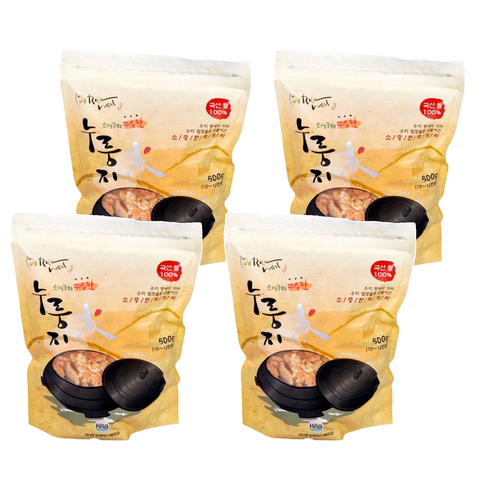 라이스웰 오래구워 구수한 누룽지, 500g, 4개