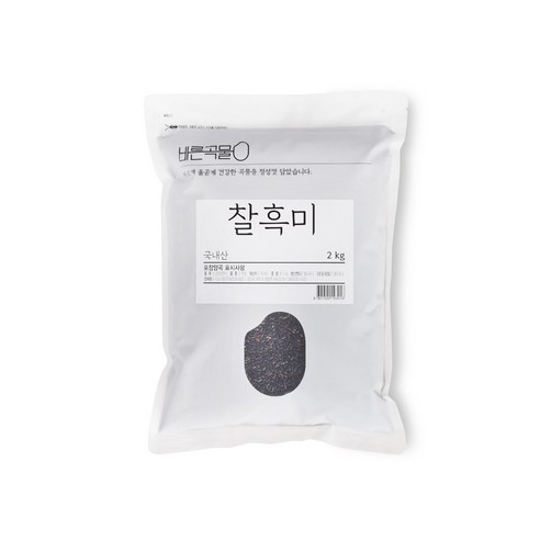 바른곡물 찰흑미, 2kg, 1개
