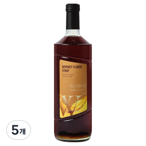 네이쳐티 위스키향 시럽, 5개, 1L