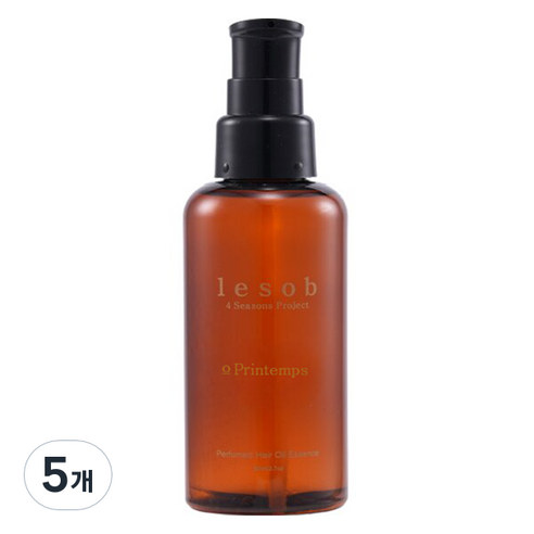 르솝 퍼퓸 헤어 오일 에센스 봄, 5개, 80ml