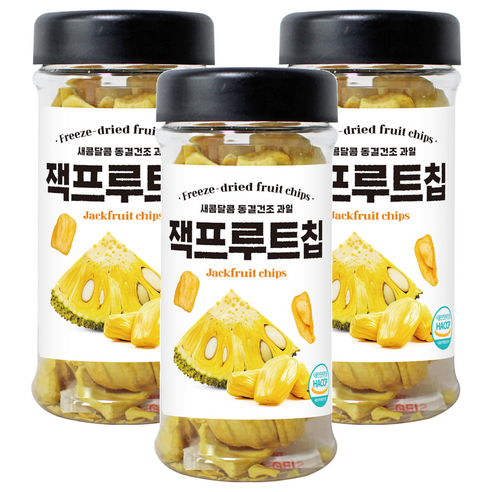 미다몰 HACCP 동결건조 잭프루트칩, 55g, 3개