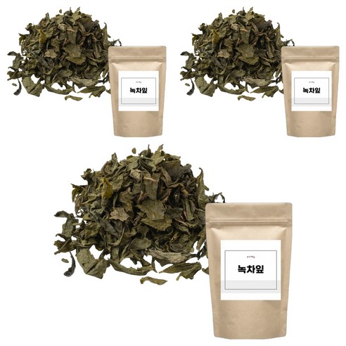 순수다함 녹차잎, 100g, 1개입, 3개
