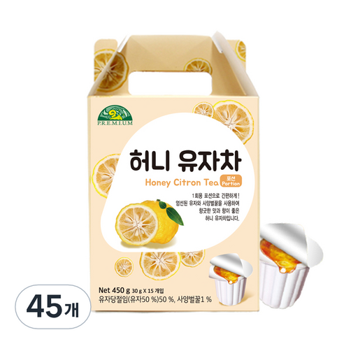 오가닉스토리 허니 유자차, 30g, 3개