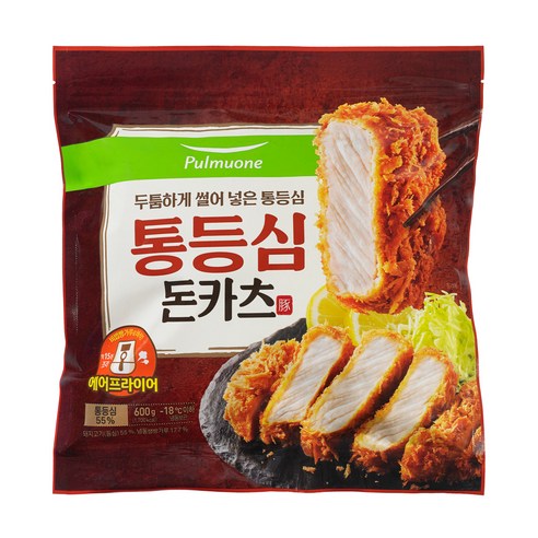 풀무원 통등심 돈카츠 (냉동), 600g, 2개