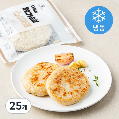 다즐샵 닭가슴살 스테이크 마늘맛 (냉동), 100g, 25개
