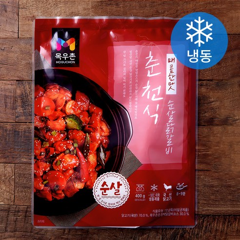 목우촌 춘천식 순살닭갈비 (냉동), 400g, 5개