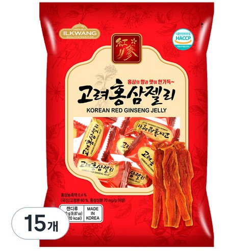 일광제과 고려홍삼젤리, 280g, 15개