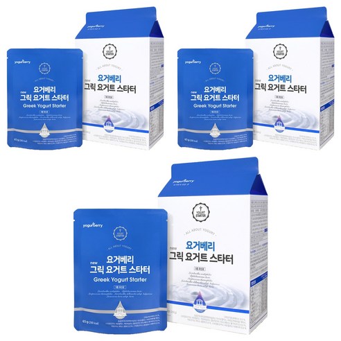 요거베리 그릭요거트 스타터, 65g, 4개입, 3개