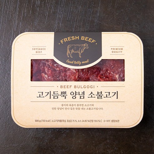 고기듬뿍 양념 소불고기 (냉장), 500g, 1개 500g × 1개 섬네일