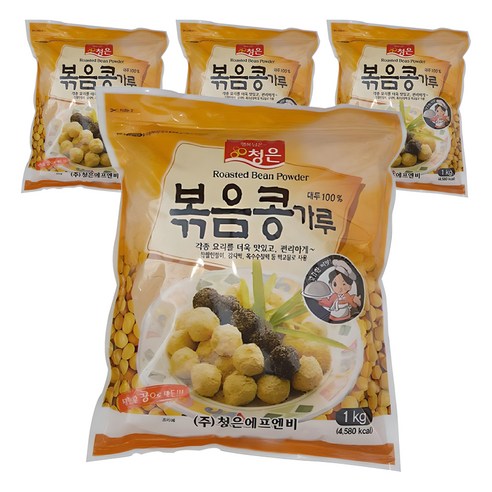 청은에프엔비 볶음콩가루, 4개, 1kg