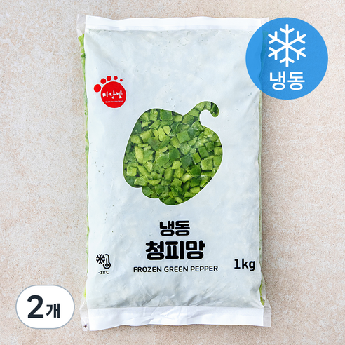 마당발 냉동 청피망 (냉동), 1kg, 2봉
