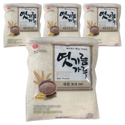 해가원 보리 엿기름 가루, 400g, 4개