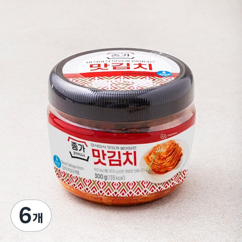 대상 종가 맛김치 PET, 300g, 6개