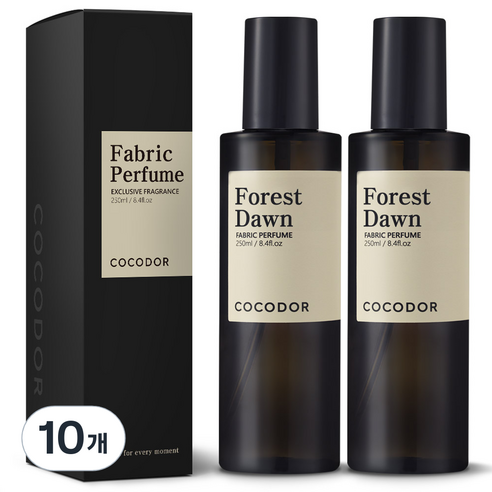 코코도르 룸 앤 패브릭 퍼퓸 섬유탈취제, 250ml, 10개, 포레스트 던