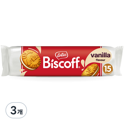 비스코프 로투스 샌드 바닐라맛, 150g, 3개