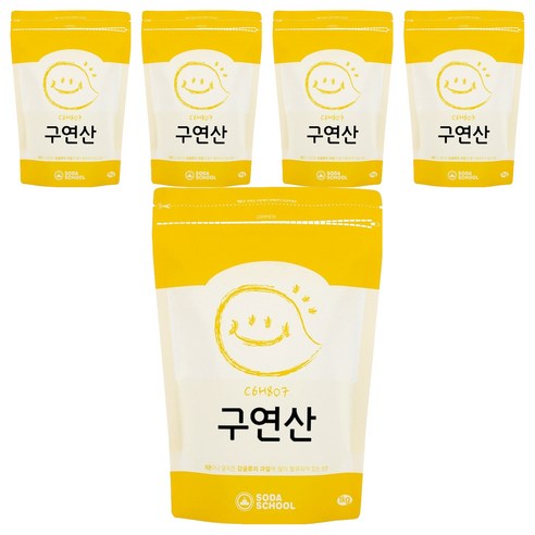 소다스쿨 구연산, 1kg, 5개