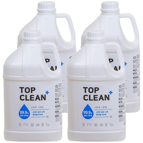 탑크린플러스 살균소독제, 4L, 4개