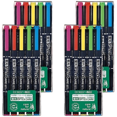 제브라 옵텍스 케어 형광펜, 혼합색상, 20개