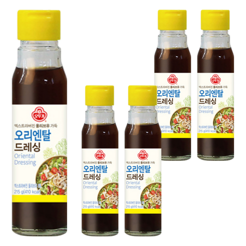 오뚜기 오리엔탈 드레싱, 5개, 215g