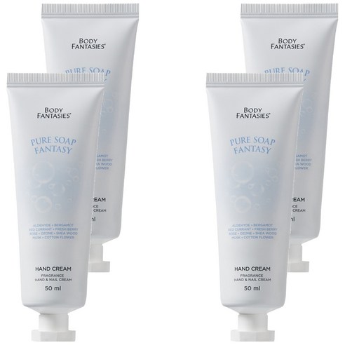 바디판타지 핸드앤네일 크림 퓨어솝, 50ml, 4개