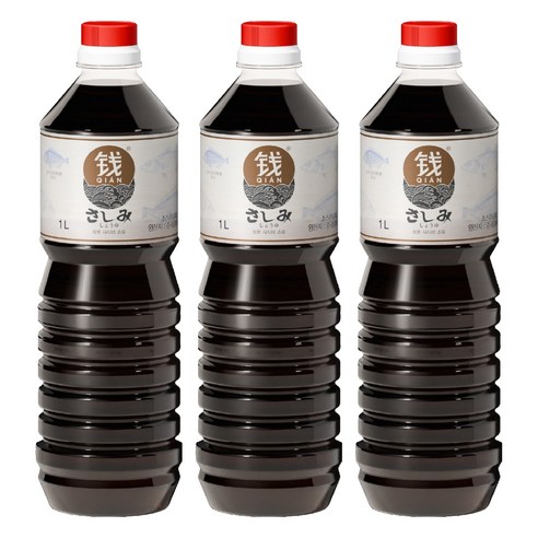 치엔 사시미 쇼유, 1L, 3개
