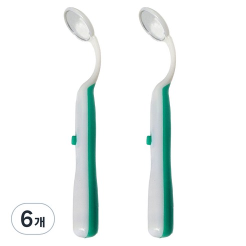 로커스 가정용 셀프 LED 치아경 초록, 6개