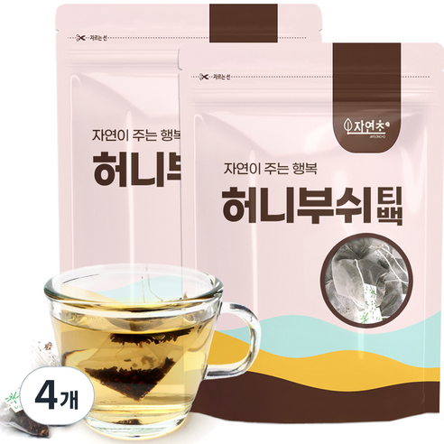 허니부쉬 삼각티백, 1g, 30개입, 4개