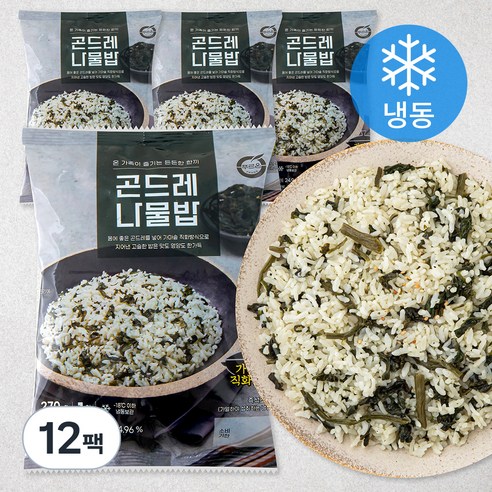 푸르온 곤드레 나물밥 (냉동), 270g, 12팩