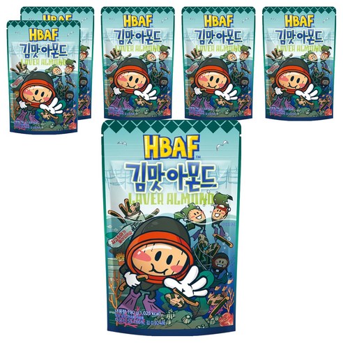 HBAF 바프 김맛 아몬드, 190g, 6개