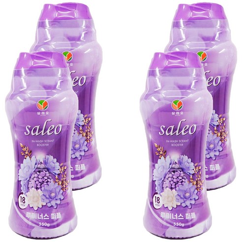 살래오 향기 부스터 섬유유연제 루미너스 퍼플, 550g, 4개