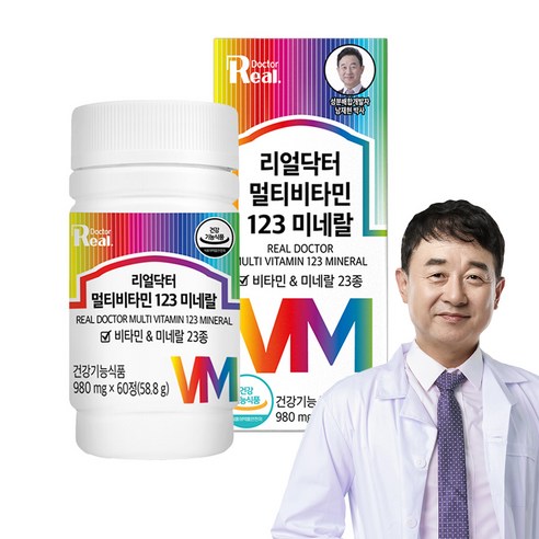 리얼닥터 멀티비타민 123 미네랄 60정, 1개