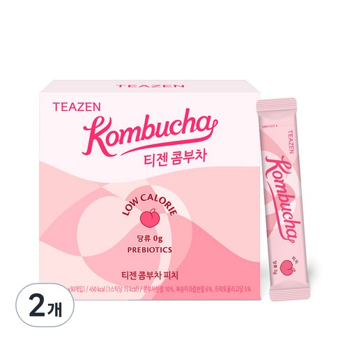 티젠 콤부차 피치, 5g, 30개입, 2개