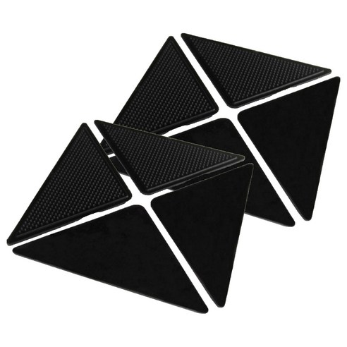 ADUNE 침대 카페트 미끄럼방지 패드 고정 찍찍이, 8개