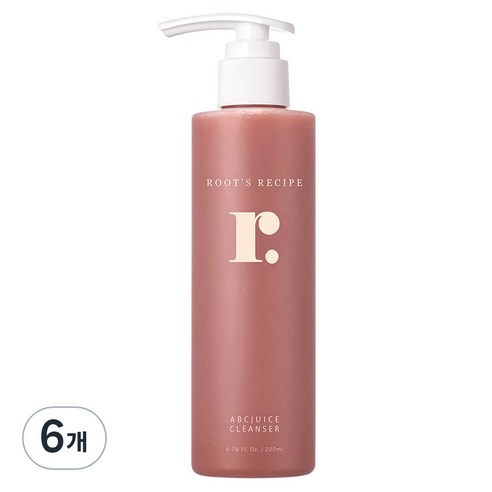 루츠레서피 조성아 비건 ABC주스 여드름 기능성 클렌저, 200ml, 6개