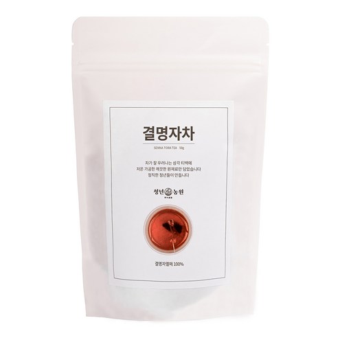 청년농원 저온가공 결명자차 삼각티백, 50g, 1개
