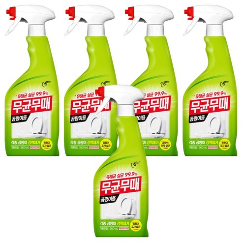 무균무때 곰팡이용 세정제, 900ml, 5개