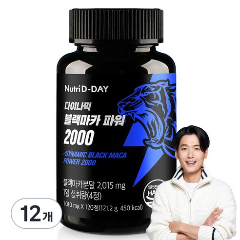 뉴트리디데이 다이나믹 블랙마카 파워 2000, 120정, 12개
