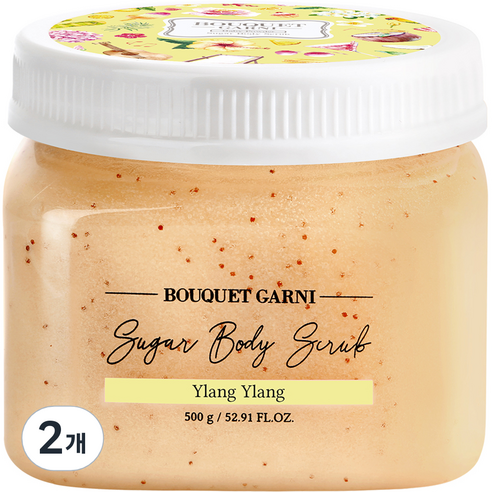 부케가르니 슈가 바디스크럽 일랑일랑, 500g, 1개