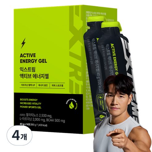 익스트림 액티브 에너지젤 14p, 560g, 4개