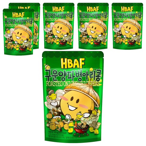 바프 구운양파맛 병아리콩, 90g, 6개