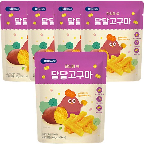 베베쿡 달달고구마 60g, 5개