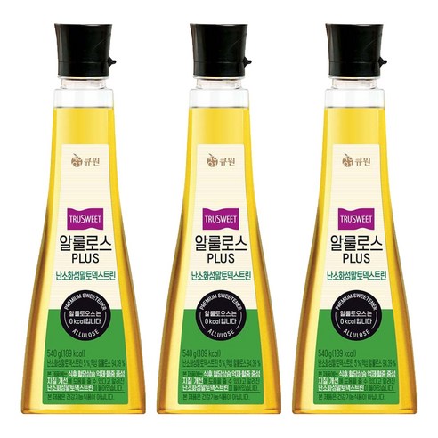 큐원 알룰로스 PLUS 난소화성말토덱스트린, 3개, 540g