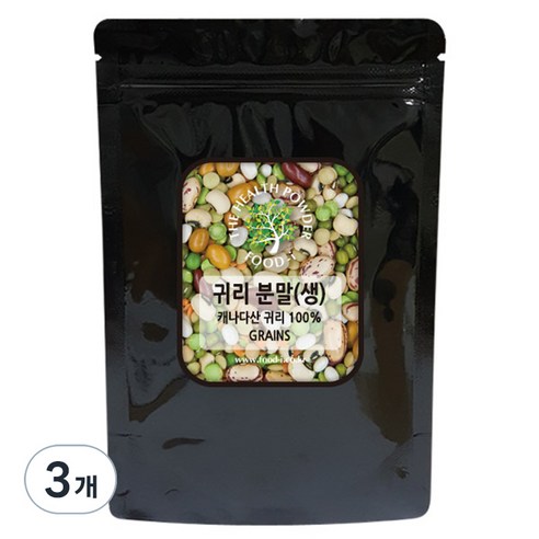 귀리 분말 생, 500g, 3개