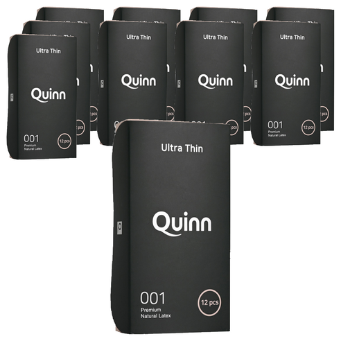 Quinn 001 울트라씬 일반형 콘돔, 12개입, 10개
