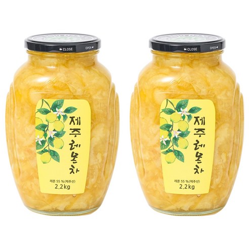 다하 제주 레몬차, 2.2kg, 1개입, 2개