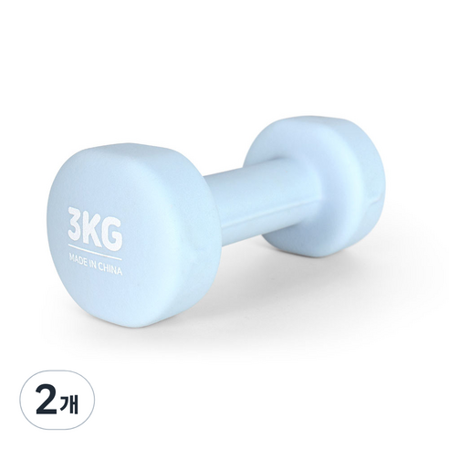에르고기어 네오프렌 아령, 3kg, 2개