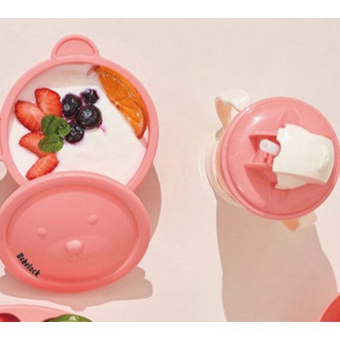사랑스러운 식사 시간을 위한 베베락 엘파 베이비 흡착볼 세트